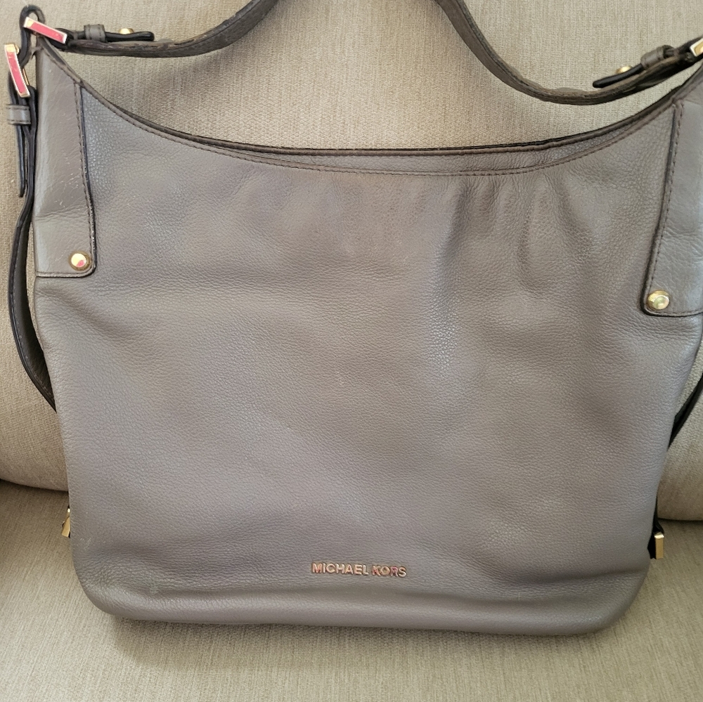 Michael Kors Gray Leather Women's Bag